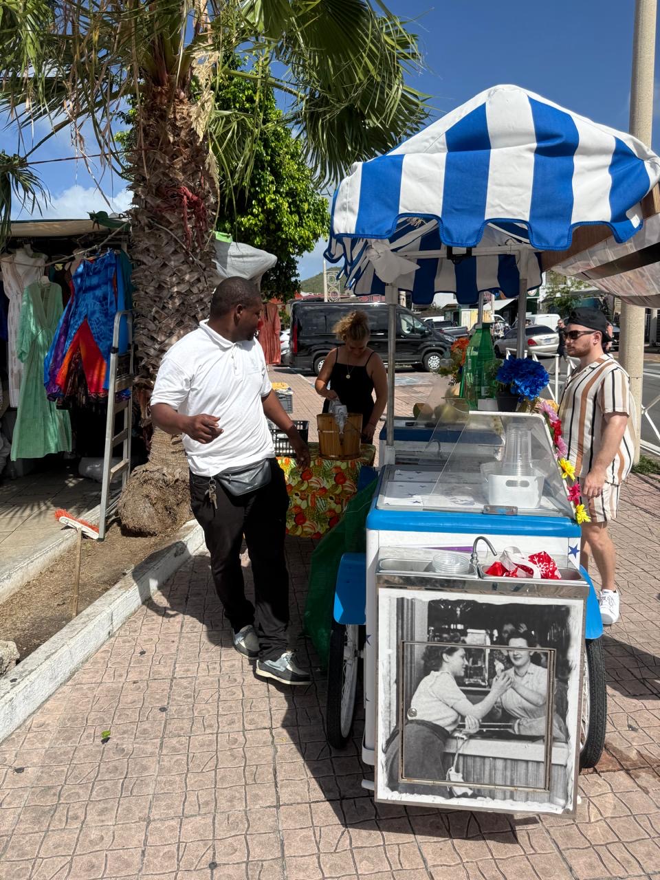 Local flavours on Front Street with your guide.